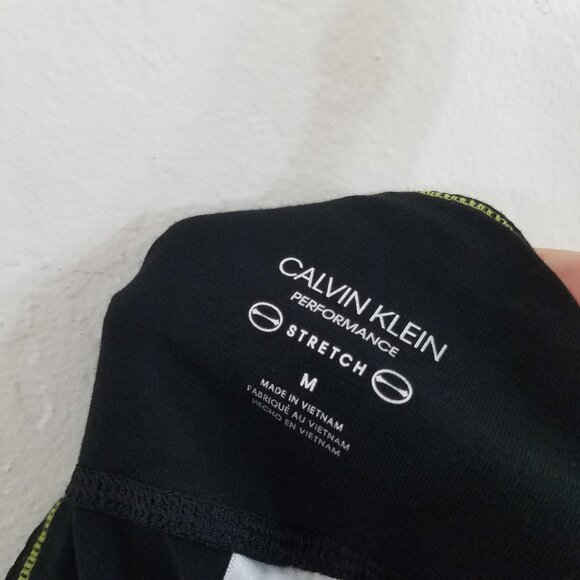 Calvin Klein Performance Logo Stretch Leggings Black Size M - Picture 6 of 7